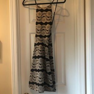 Evelyn Blue- Black & Gold Formal Dress 👗